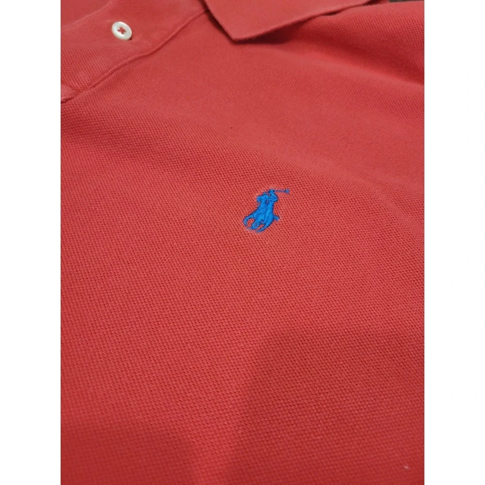 VINTAGE Y2K Ralph Lauren Coral Polo Shirt Adult XXL SOFT Short Sleeve Mens